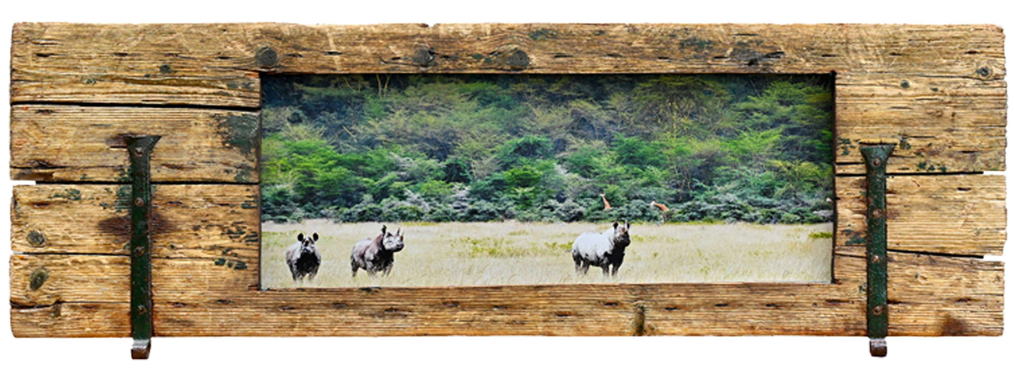 RINOCERONTI – cm 146 x 44 – Kenya 2010